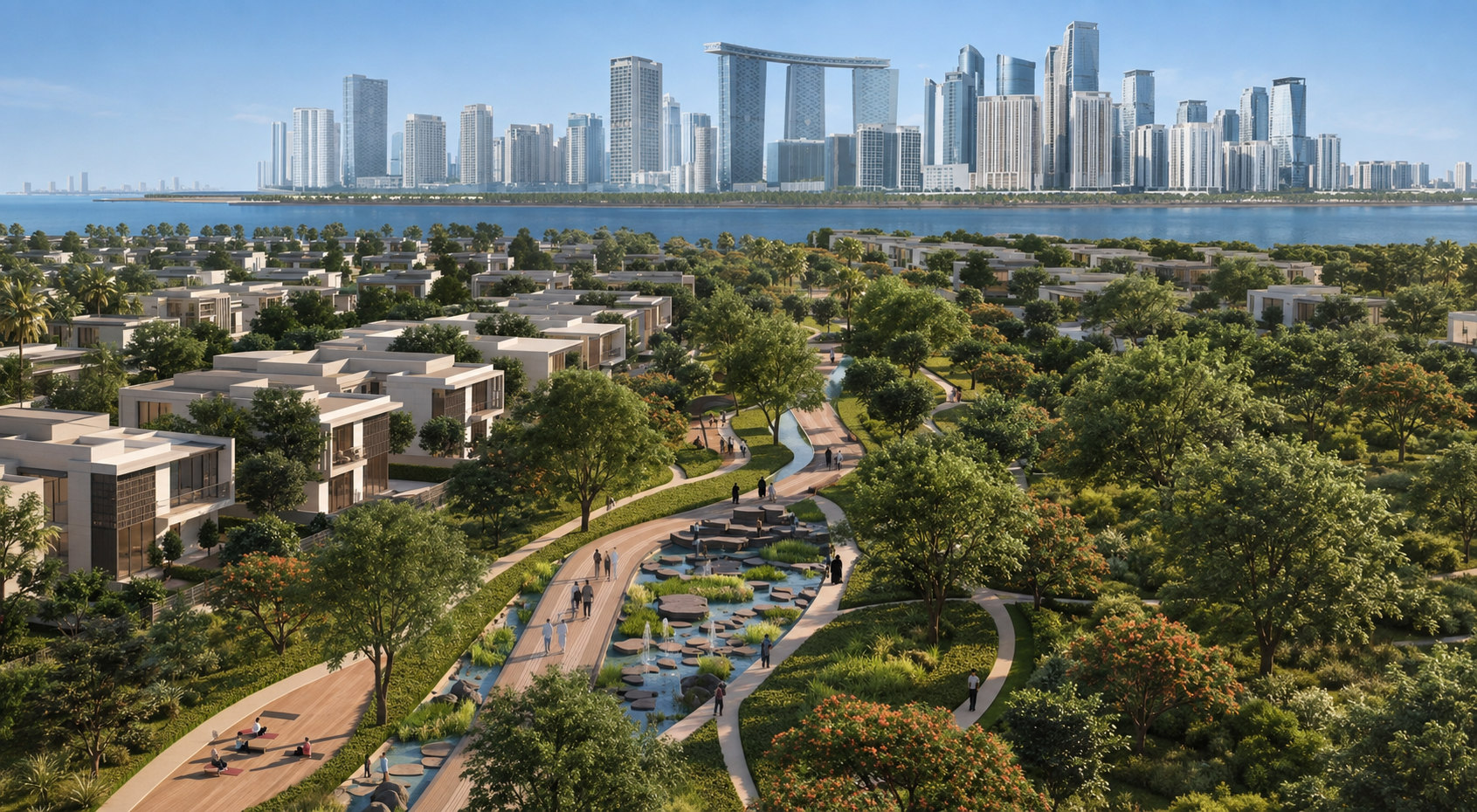 Marsa Al Saadiyat community aerial view